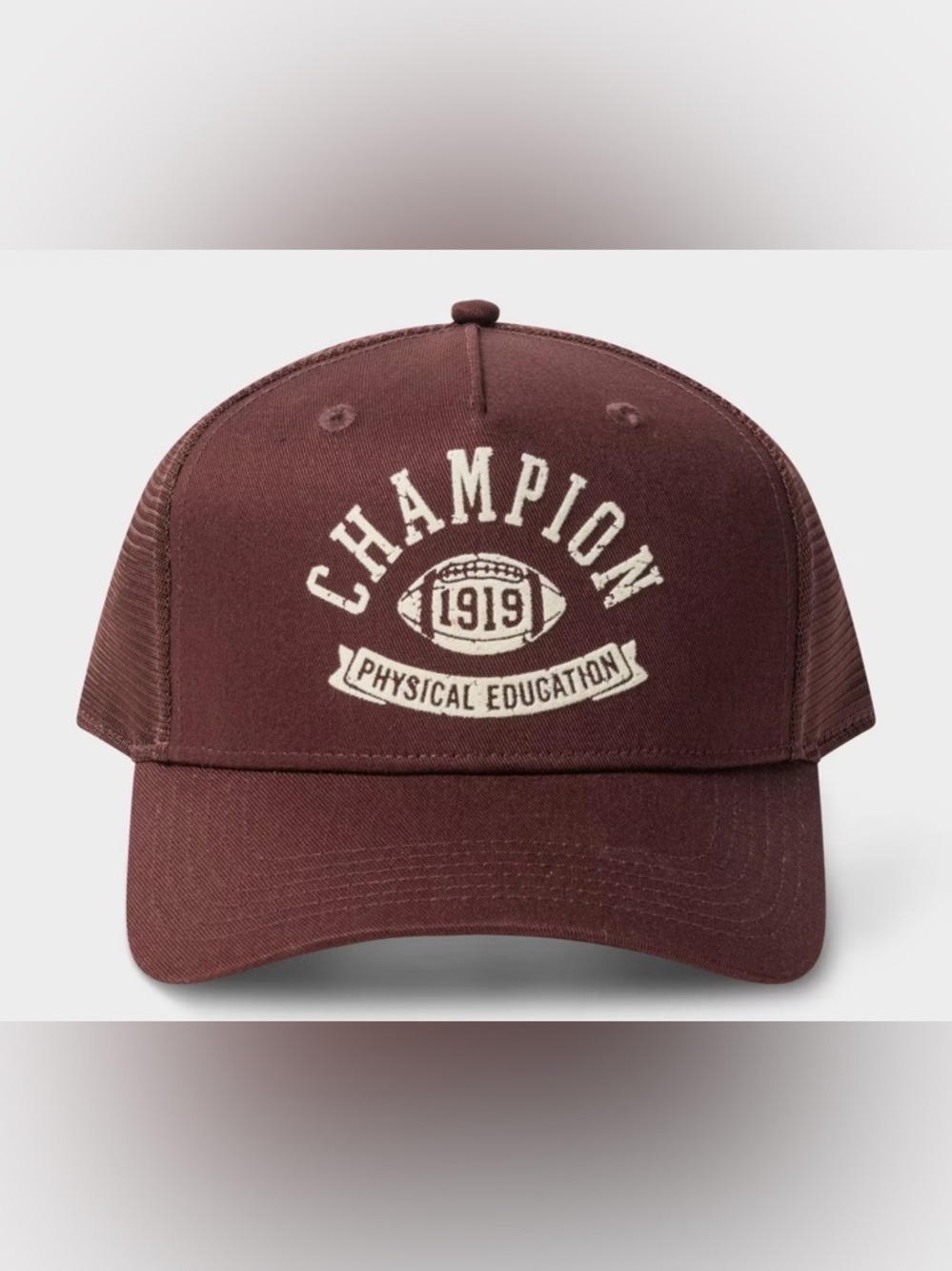 Champion Maroon Graphic Physical Education Cap